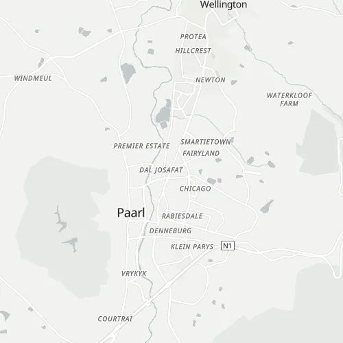 Map of Paarl