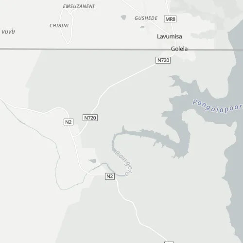 Map of Phongolo Game Reserve