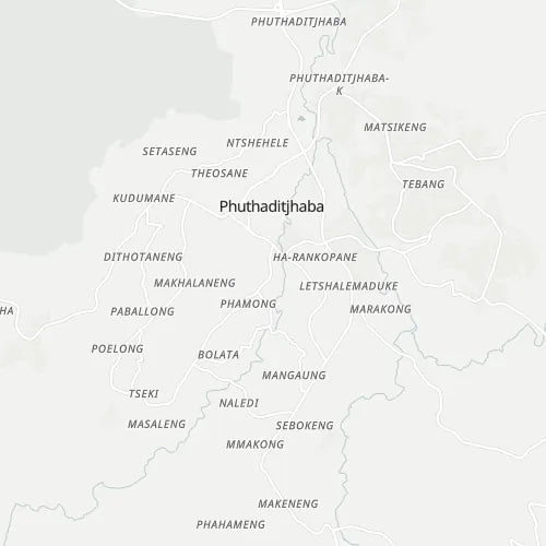Map of Phuthaditjhaba