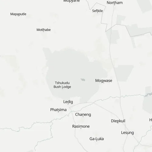Map of Pilanesberg Game Reserve