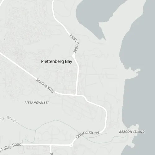 Map of Plett Central