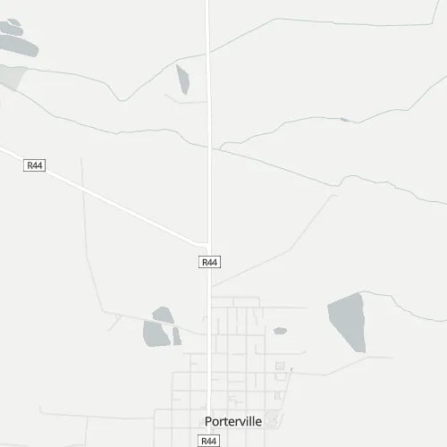 Map of Porterville