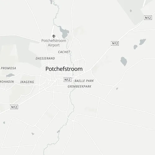 Map of Potchefstroom
