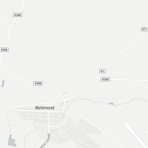 Map of Richmond - Northern Cape