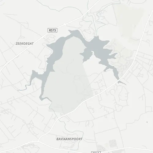 Map of Roodeplaat Dam Nature Reserve