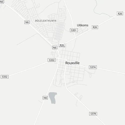 Map of Rouxville