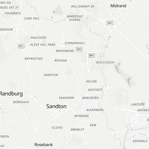 Map of Sandton