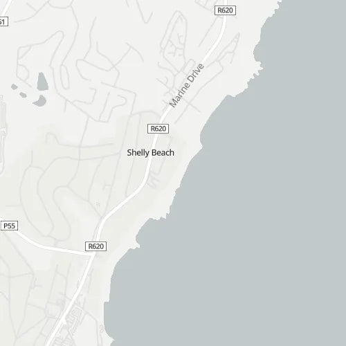Map of Shelly Beach (KZN)