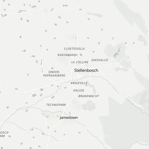 Map of Stellenbosch