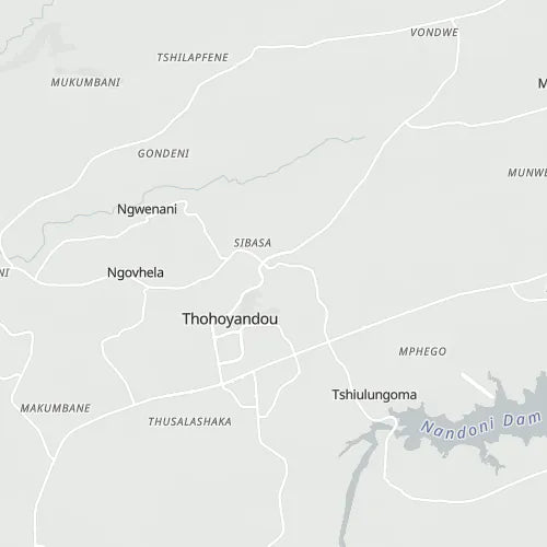 Map of Thohoyandou