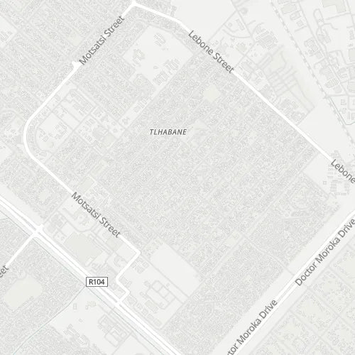 Map of Tlhabane