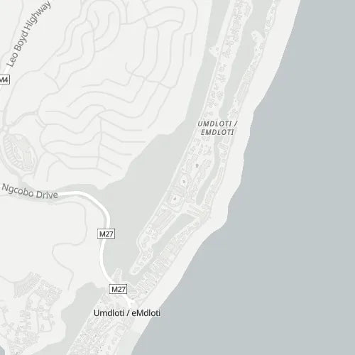 Map of Umdloti Beach