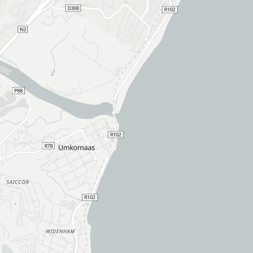 Map of Umkomaas