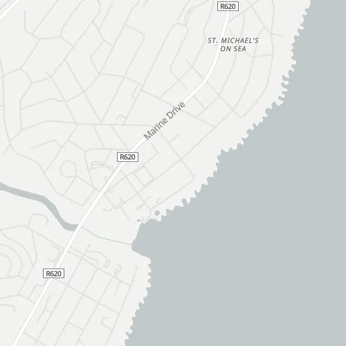 Map of Uvongo Beach