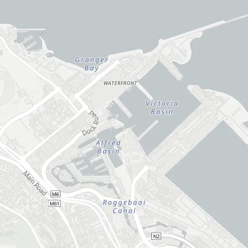 Map of V and A Waterfront