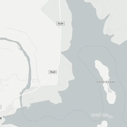 Map of Vaal Dam Nature Reserve
