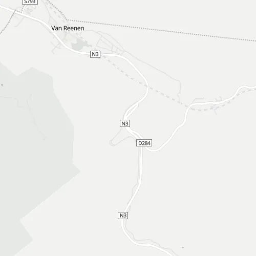 Map of Van Reenens Pass