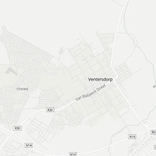 Map of Ventersdorp