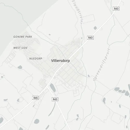 Map of Villiersdorp