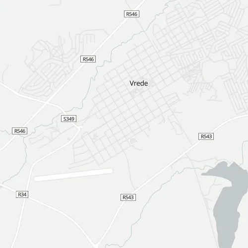 Map of Vrede (Free State)
