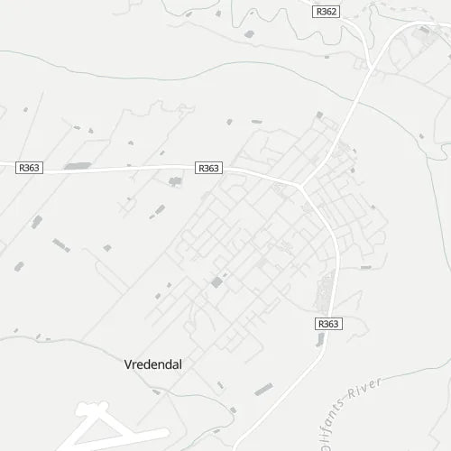 Map of Vredendal