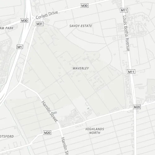 Map of Waverley (Johannesburg)