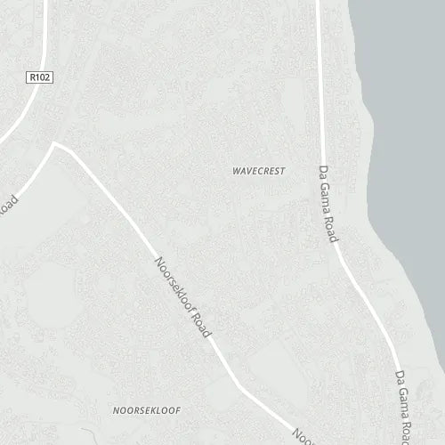 Map of Wavescrest (Jeffreys Bay)
