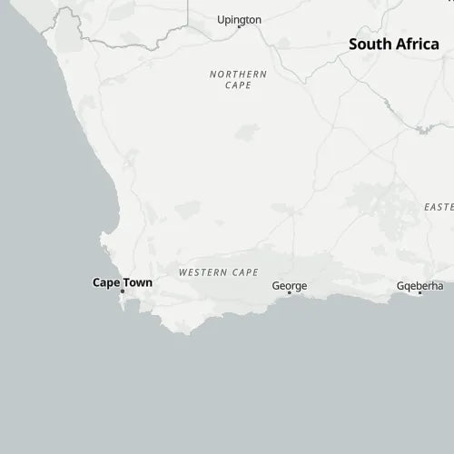 Map of Western Cape
