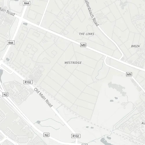 Map of Westridge (Somerset West)