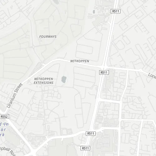 Map of Witkoppen