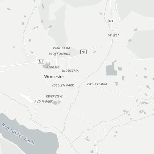 Map of Worcester
