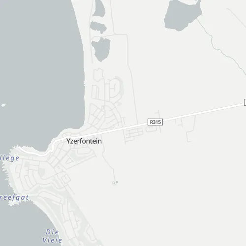 Map of Yzerfontein