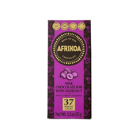 Milk Chocolate with Hazelnuts 35gr Bar