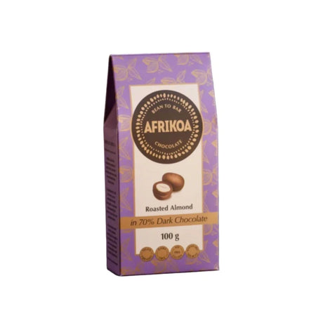 Roasted Almonds in 70% Dark Chocolate 100g Box