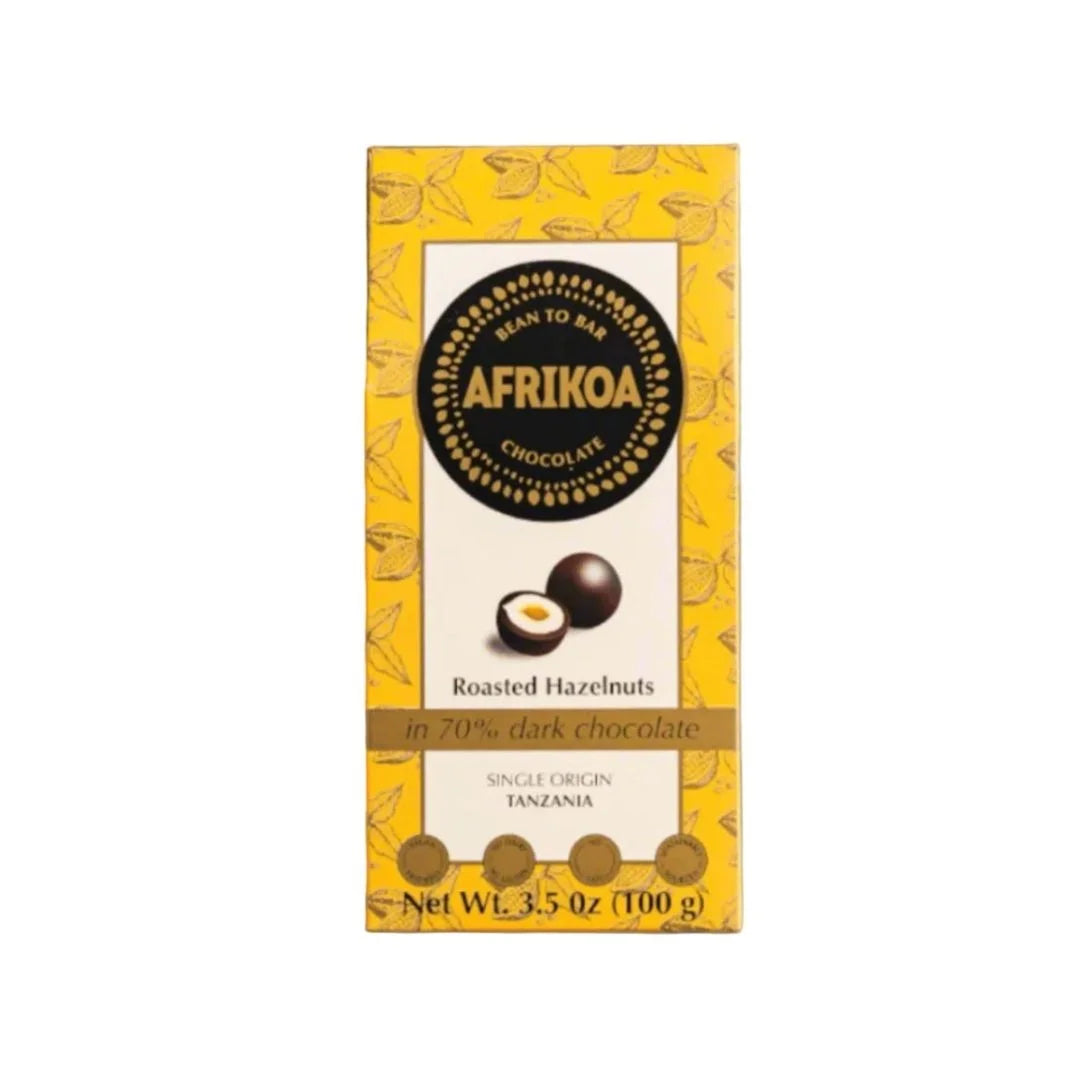 Roasted Hazelnuts in 70% Dark Chocolate 100g Box