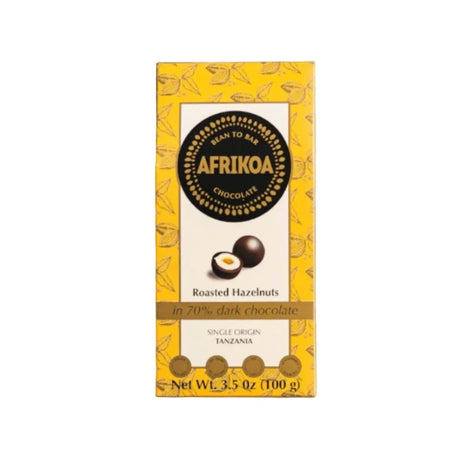 Roasted Hazelnuts in 70% Dark Chocolate 100g Box