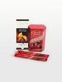 Lindt chocolate gift set with Lindor milk chocolate box, orange dark chocolate bar, and Lindor chocolate sticks. Perfect gift idea.