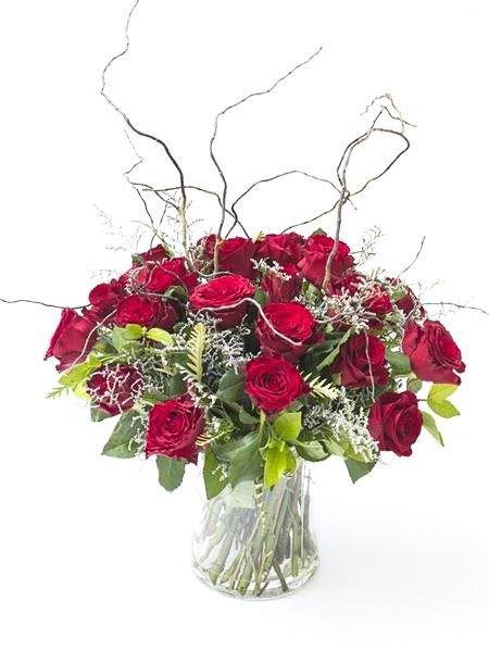 Glorious Red Rose Arrangement Medium (24 Roses) (As Shown) Bloomable