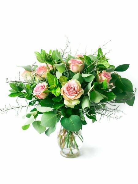 Lovely and Pink Small (10 Roses) (As Shown) Bloomable