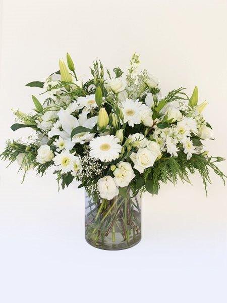 Round Church Arrangement in Glass Vase Small Bloomable