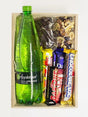 Snack Time hamper with Appletiser, assorted chocolates, biltong, and Hawaiian mix for a perfect gift or personal treat.