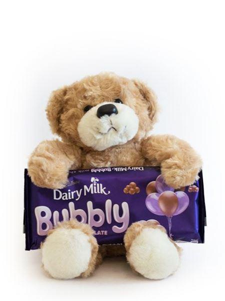 Teddy Small Teddy Bear & Cadbury's Bubbles Bloomable