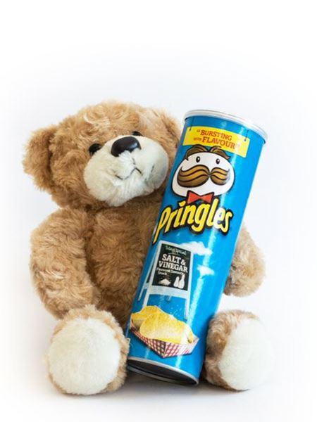 Small Teddy Bear & Blue Pringles - Bloomable (PTY) Ltd