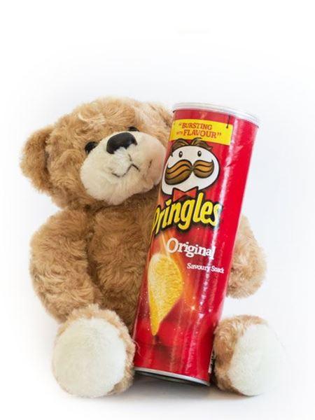 Small Teddy Bear & Red Pringles - Bloomable (PTY) Ltd